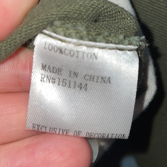 Lea & Viola olive green fringe cheetah print button down cropped fringe jacket - Picture 5 of 8